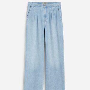 NWT Madewell Harlow Airy Wide-Leg Trouser / noll wash / 26